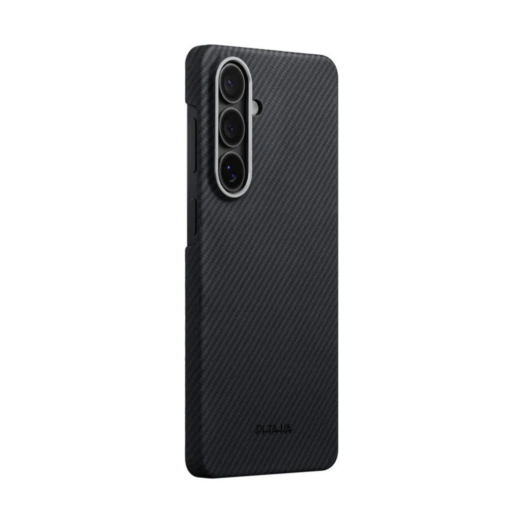 Ốp lưng PITAKA Ultra Slim For Samsung S26 Plus - Black/Grey Twill (Edge)
