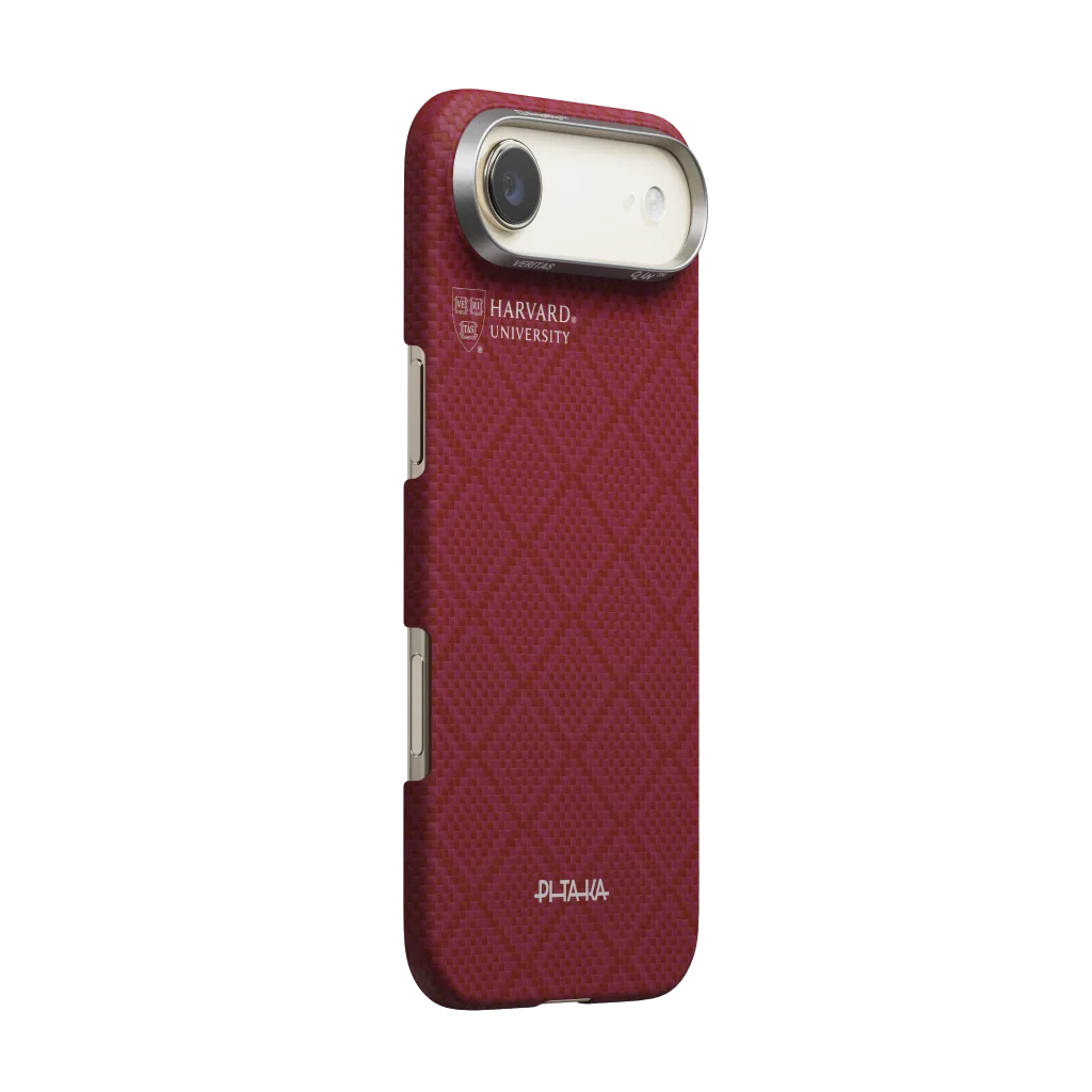Ốp Lưng PITAKA Ultra Slim (PitaTap™) Cho iPhone Air - Harvard Crimson (Edge)